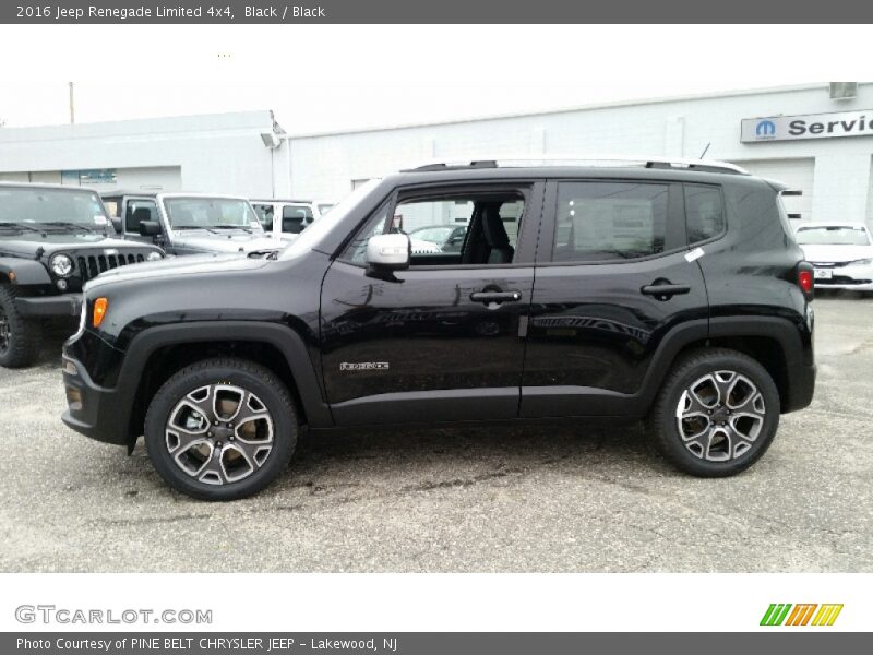 Black / Black 2016 Jeep Renegade Limited 4x4