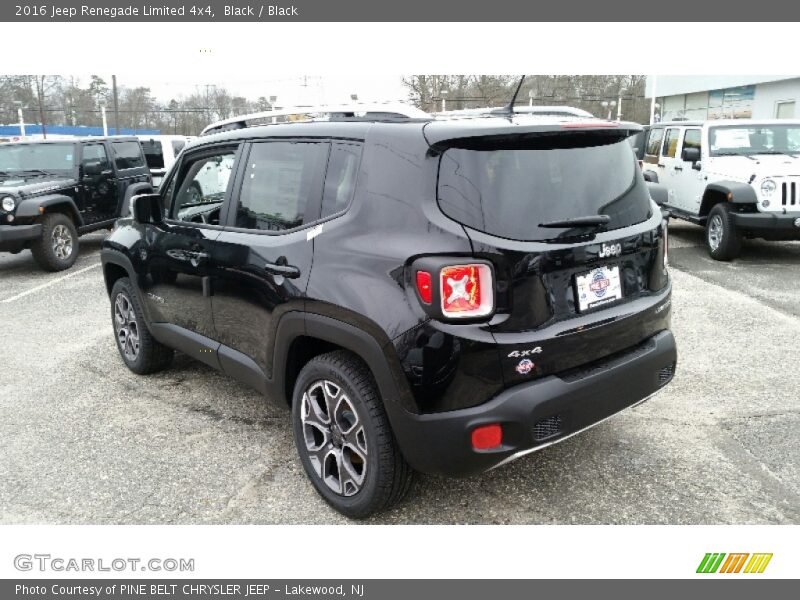 Black / Black 2016 Jeep Renegade Limited 4x4