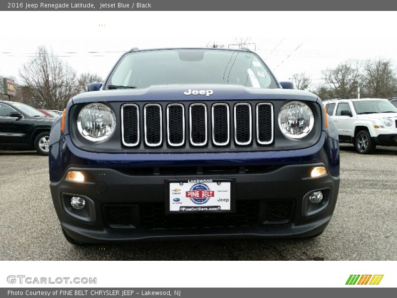 Jetset Blue / Black 2016 Jeep Renegade Latitude