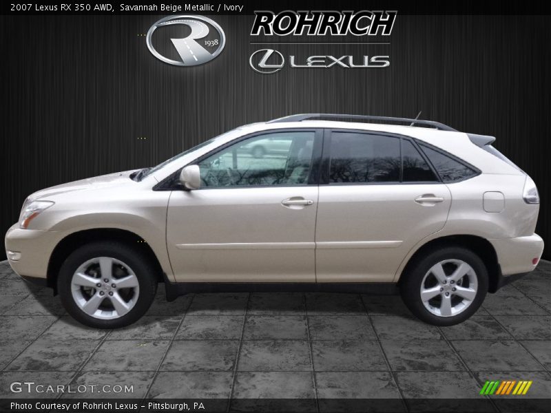 Savannah Beige Metallic / Ivory 2007 Lexus RX 350 AWD