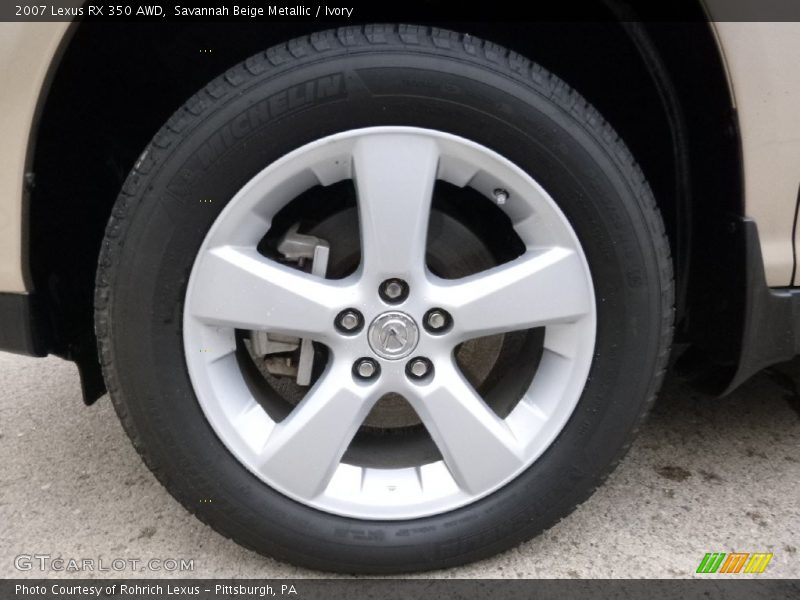 Savannah Beige Metallic / Ivory 2007 Lexus RX 350 AWD