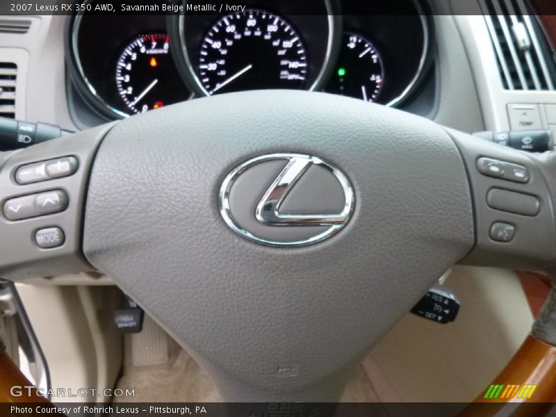 Savannah Beige Metallic / Ivory 2007 Lexus RX 350 AWD