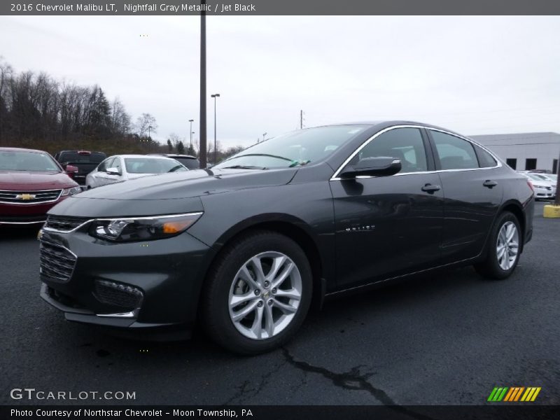 Nightfall Gray Metallic / Jet Black 2016 Chevrolet Malibu LT