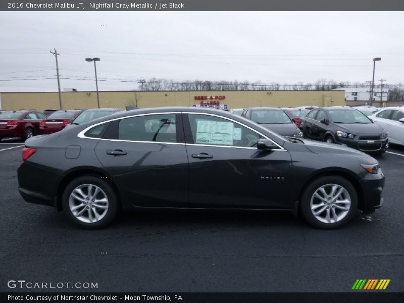 Nightfall Gray Metallic / Jet Black 2016 Chevrolet Malibu LT