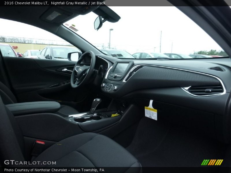 Nightfall Gray Metallic / Jet Black 2016 Chevrolet Malibu LT
