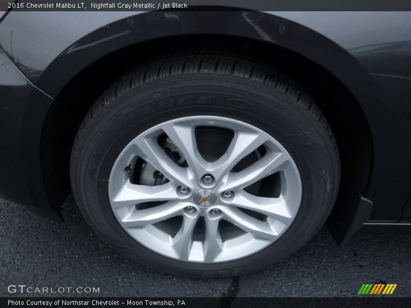 Nightfall Gray Metallic / Jet Black 2016 Chevrolet Malibu LT
