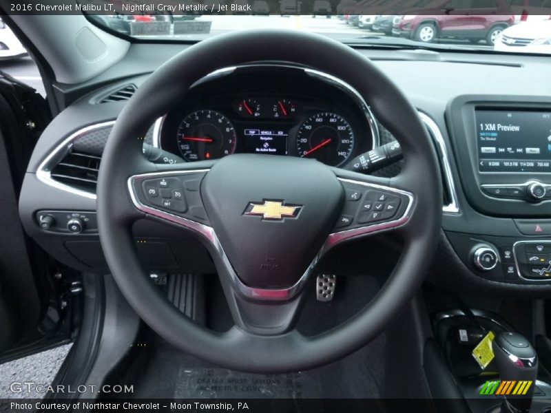 Nightfall Gray Metallic / Jet Black 2016 Chevrolet Malibu LT