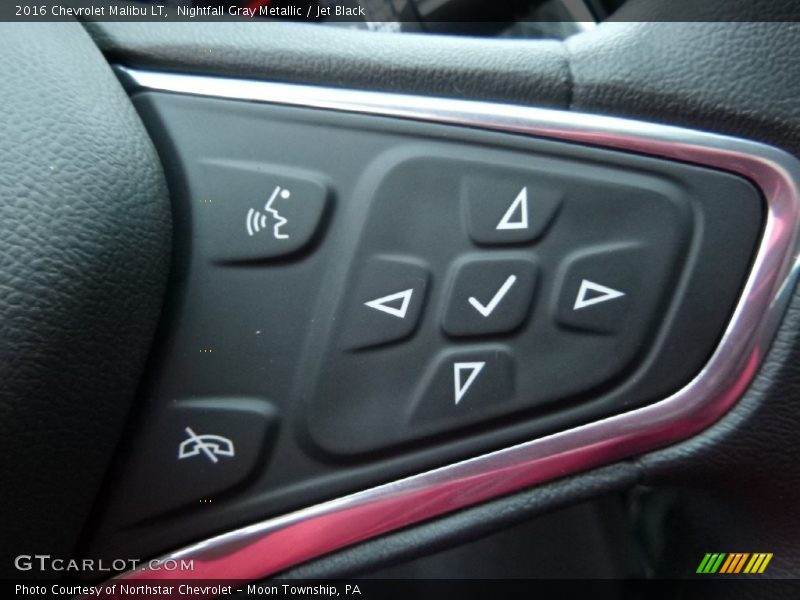 Nightfall Gray Metallic / Jet Black 2016 Chevrolet Malibu LT