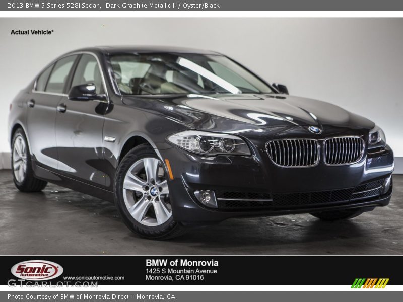 Dark Graphite Metallic II / Oyster/Black 2013 BMW 5 Series 528i Sedan