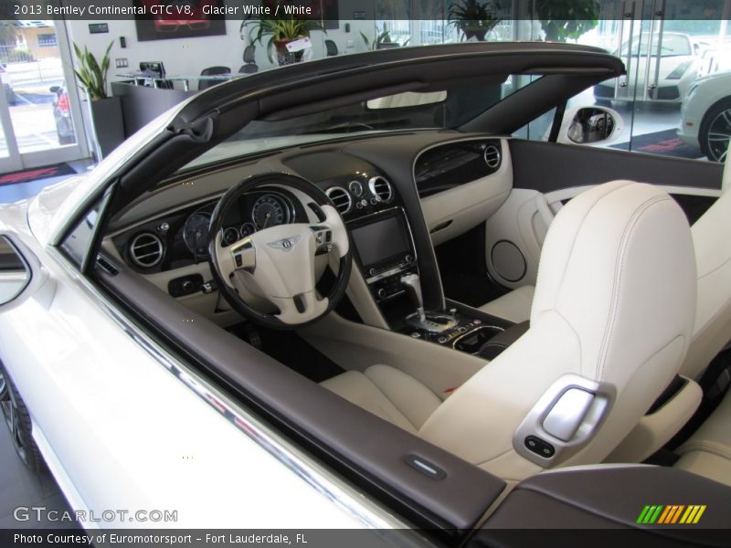 Glacier White / White 2013 Bentley Continental GTC V8
