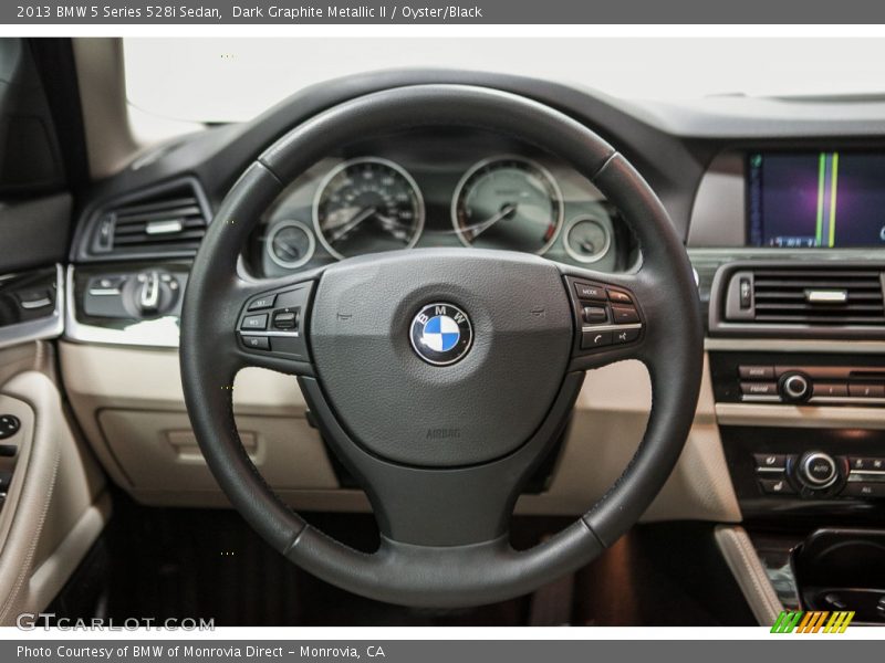 Dark Graphite Metallic II / Oyster/Black 2013 BMW 5 Series 528i Sedan