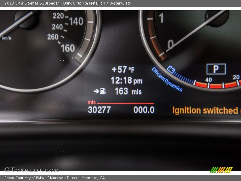 Dark Graphite Metallic II / Oyster/Black 2013 BMW 5 Series 528i Sedan