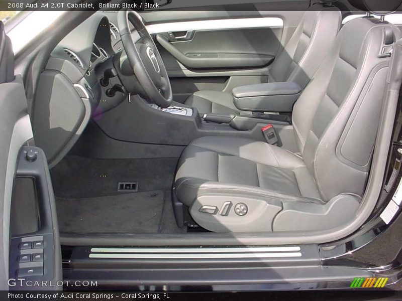 Brilliant Black / Black 2008 Audi A4 2.0T Cabriolet