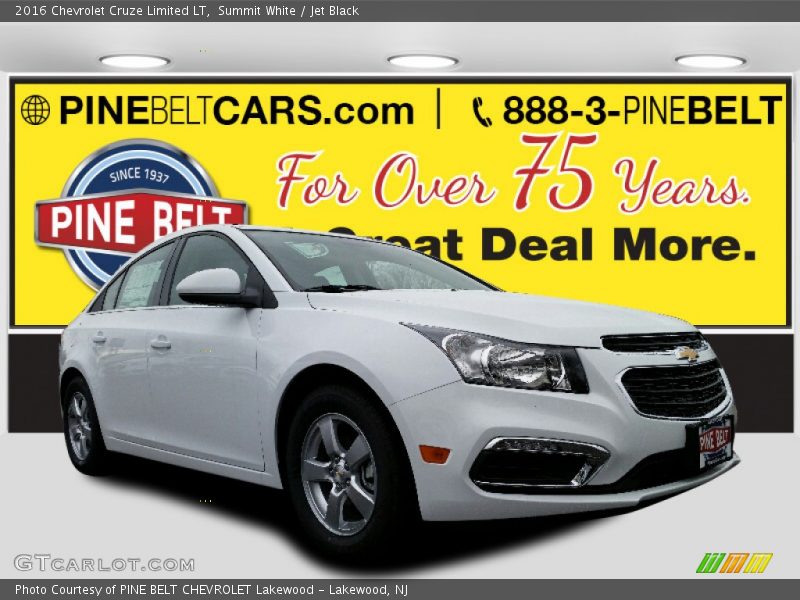 Summit White / Jet Black 2016 Chevrolet Cruze Limited LT