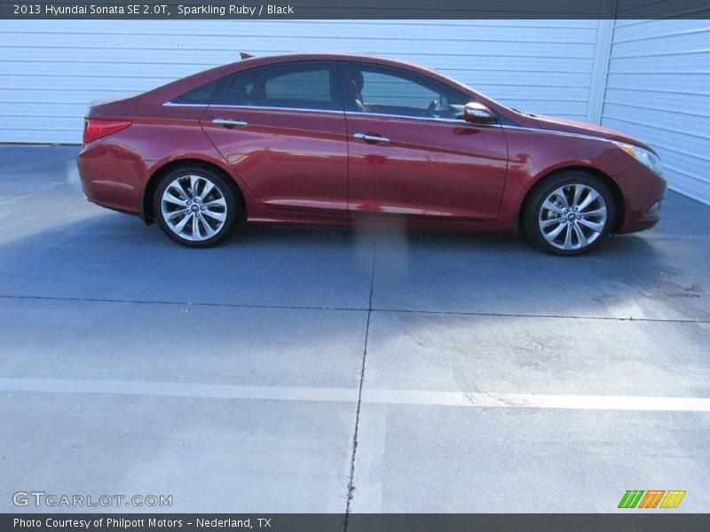 Sparkling Ruby / Black 2013 Hyundai Sonata SE 2.0T