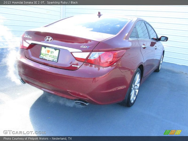 Sparkling Ruby / Black 2013 Hyundai Sonata SE 2.0T