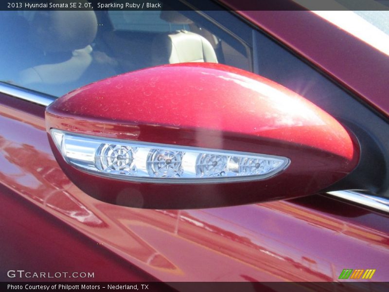 Sparkling Ruby / Black 2013 Hyundai Sonata SE 2.0T