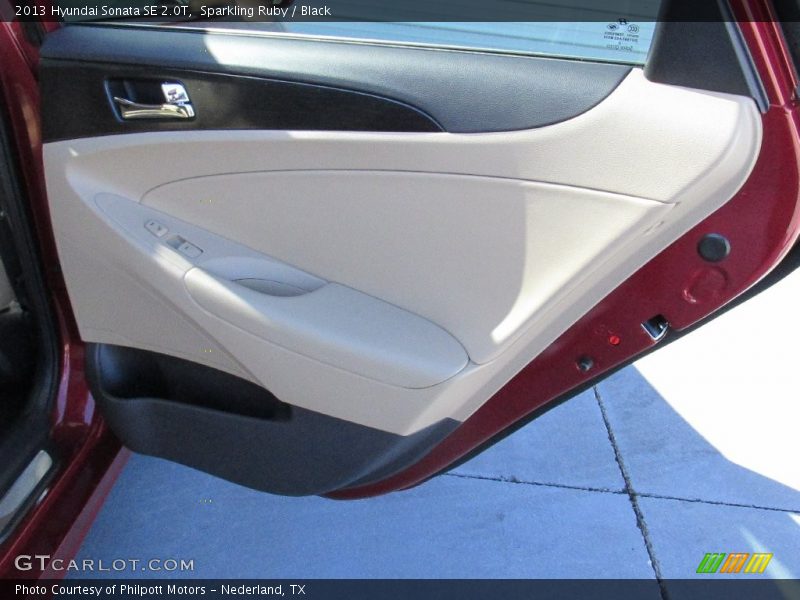 Sparkling Ruby / Black 2013 Hyundai Sonata SE 2.0T