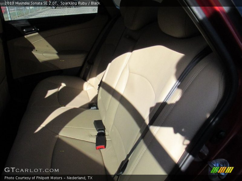 Sparkling Ruby / Black 2013 Hyundai Sonata SE 2.0T