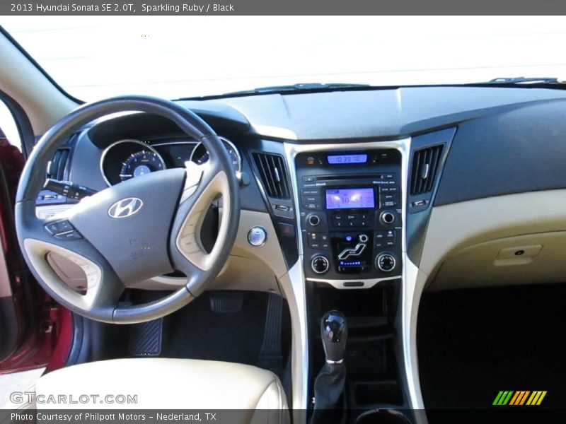 Sparkling Ruby / Black 2013 Hyundai Sonata SE 2.0T