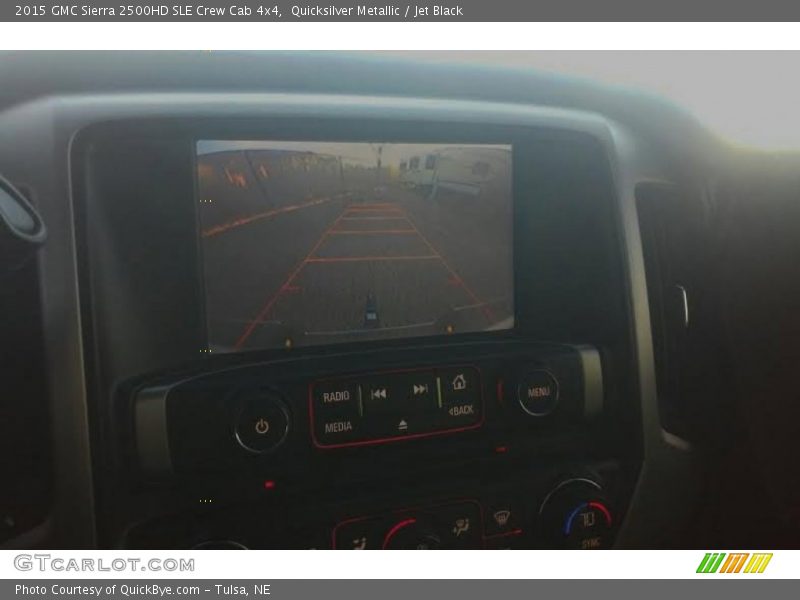 Quicksilver Metallic / Jet Black 2015 GMC Sierra 2500HD SLE Crew Cab 4x4