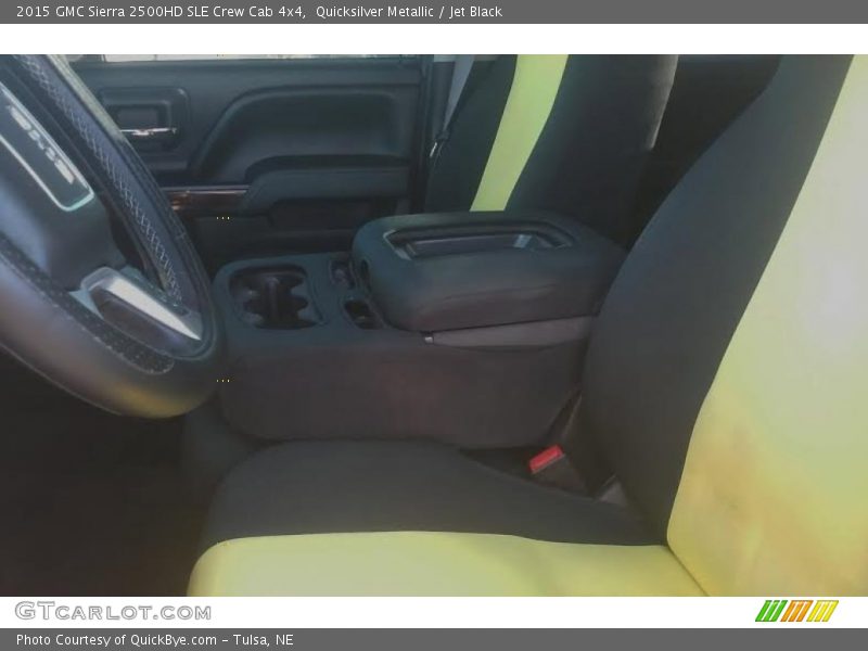 Quicksilver Metallic / Jet Black 2015 GMC Sierra 2500HD SLE Crew Cab 4x4