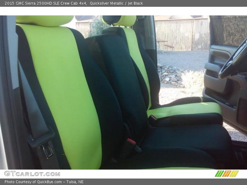 Quicksilver Metallic / Jet Black 2015 GMC Sierra 2500HD SLE Crew Cab 4x4