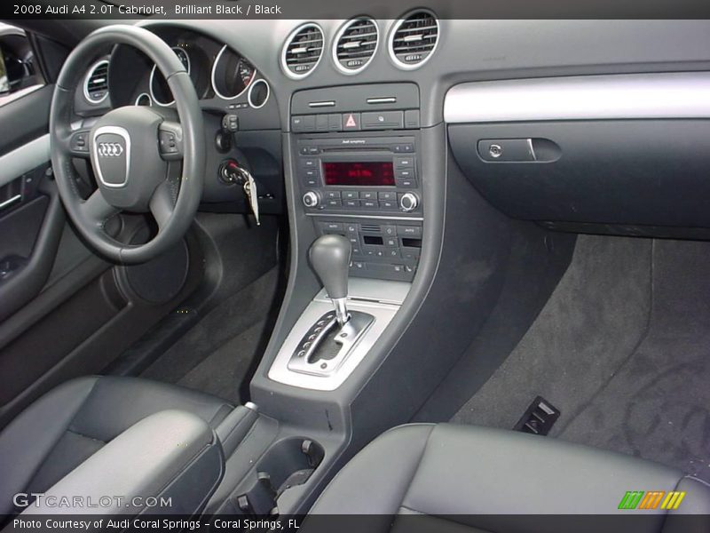 Brilliant Black / Black 2008 Audi A4 2.0T Cabriolet