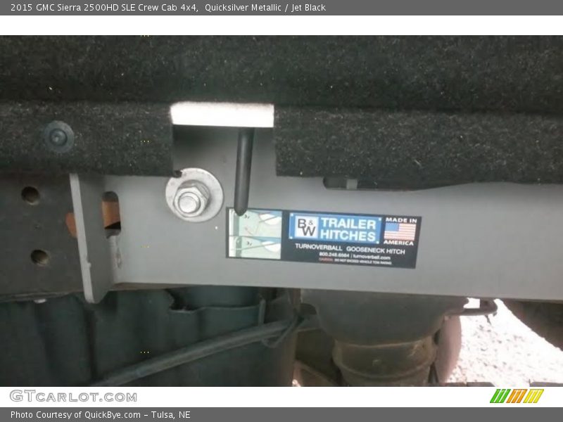 Quicksilver Metallic / Jet Black 2015 GMC Sierra 2500HD SLE Crew Cab 4x4