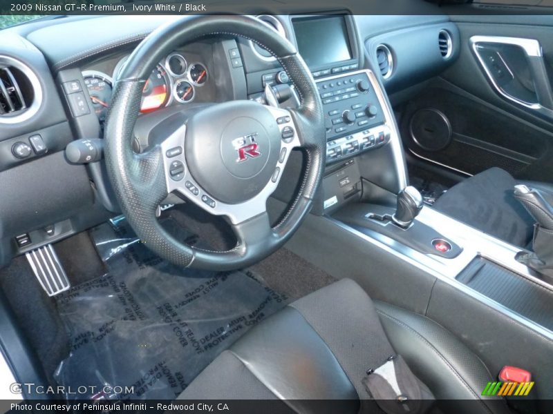 Ivory White / Black 2009 Nissan GT-R Premium