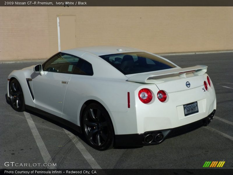 Ivory White / Black 2009 Nissan GT-R Premium