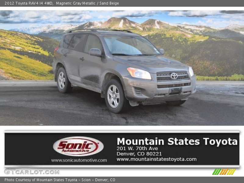Magnetic Gray Metallic / Sand Beige 2012 Toyota RAV4 I4 4WD