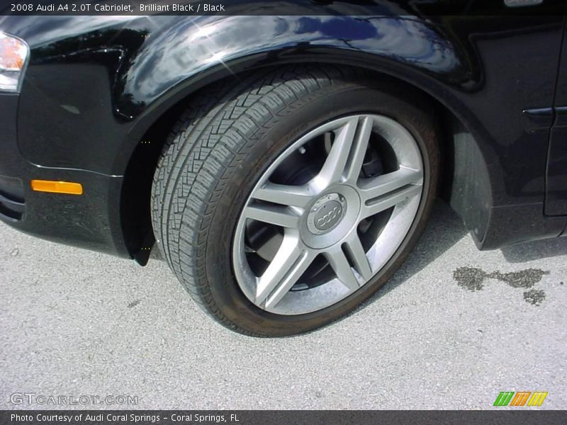 Brilliant Black / Black 2008 Audi A4 2.0T Cabriolet