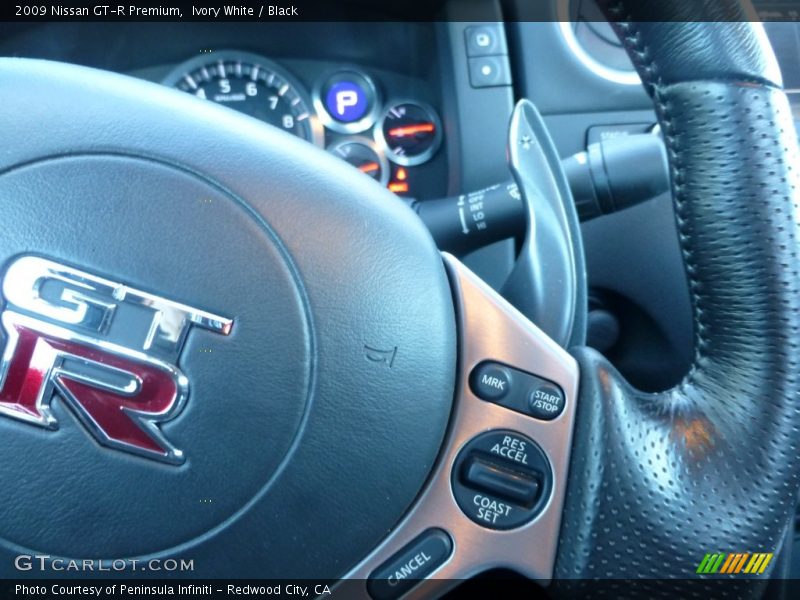 Ivory White / Black 2009 Nissan GT-R Premium