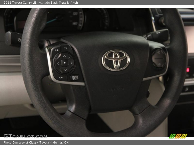 Attitude Black Metallic / Ash 2012 Toyota Camry LE