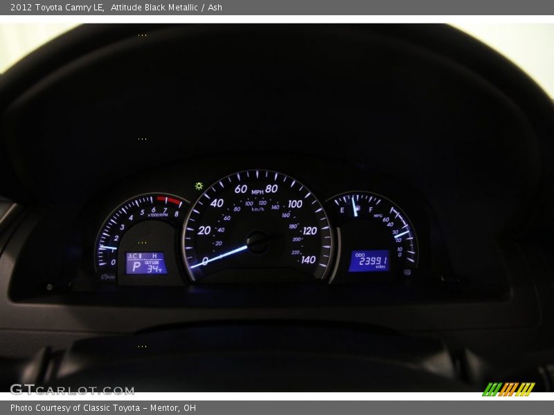 Attitude Black Metallic / Ash 2012 Toyota Camry LE