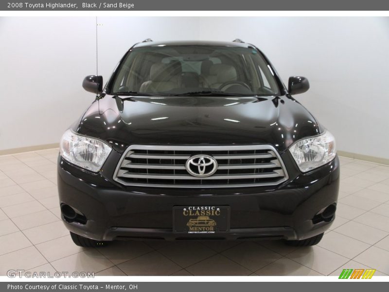 Black / Sand Beige 2008 Toyota Highlander