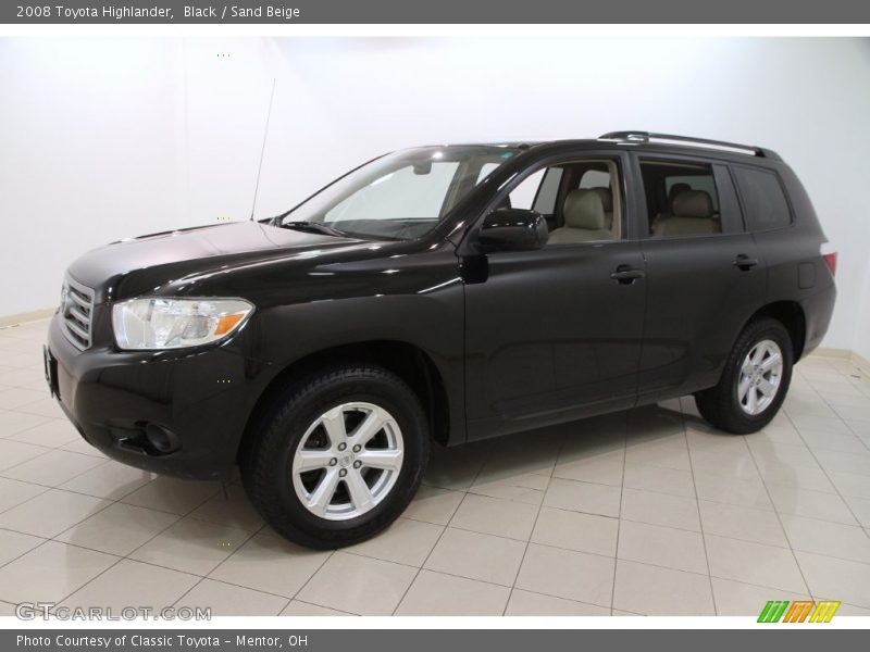Black / Sand Beige 2008 Toyota Highlander