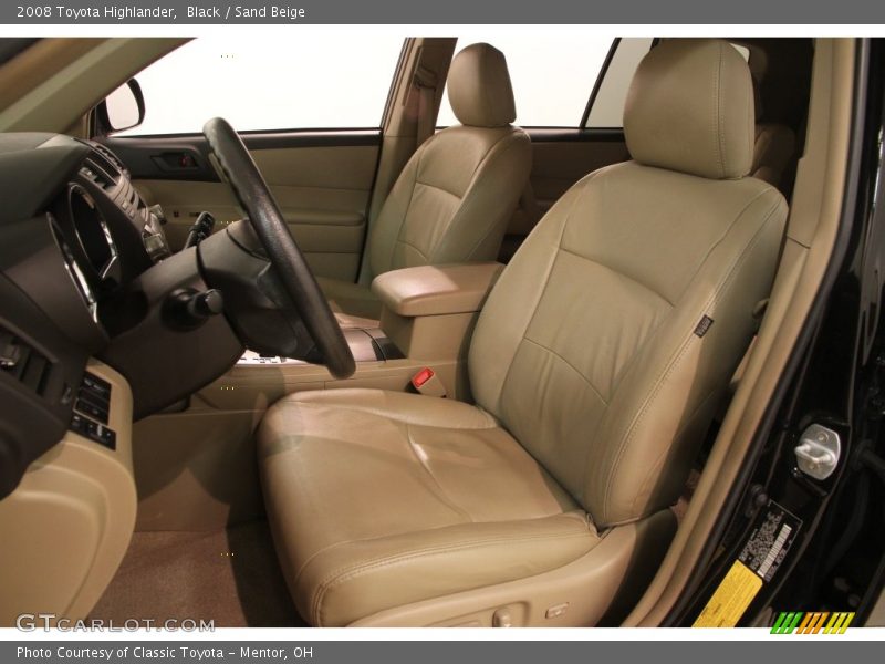 Black / Sand Beige 2008 Toyota Highlander