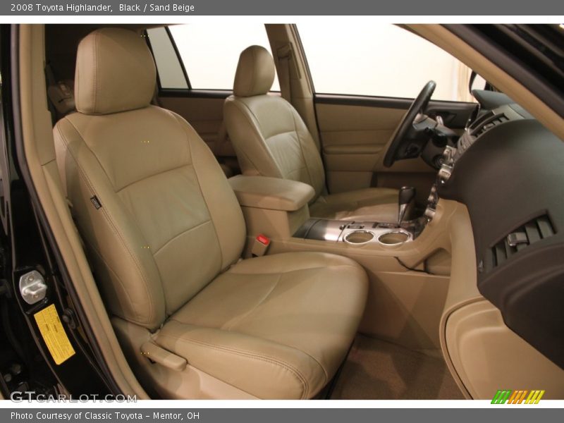 Black / Sand Beige 2008 Toyota Highlander
