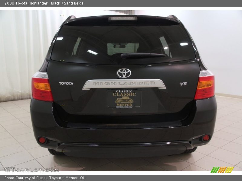 Black / Sand Beige 2008 Toyota Highlander