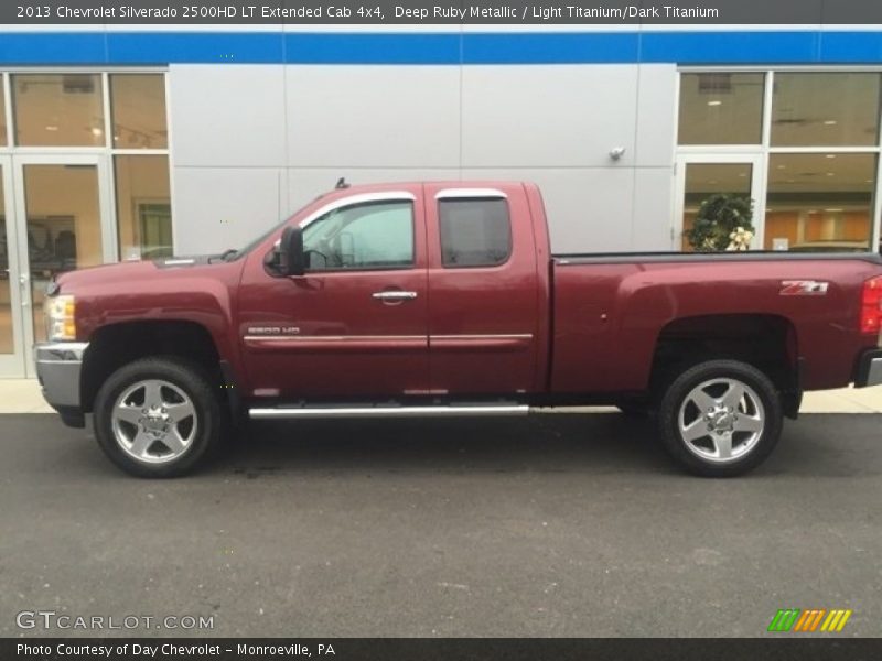 Deep Ruby Metallic / Light Titanium/Dark Titanium 2013 Chevrolet Silverado 2500HD LT Extended Cab 4x4