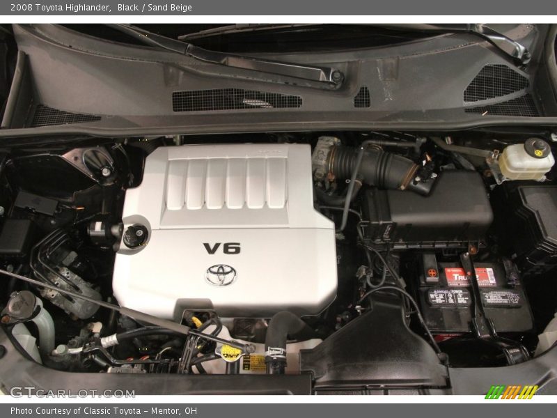 Black / Sand Beige 2008 Toyota Highlander