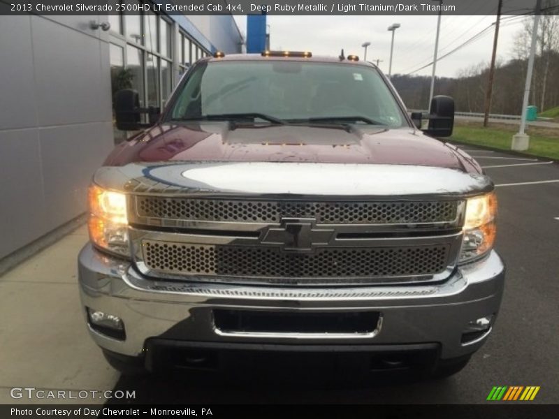 Deep Ruby Metallic / Light Titanium/Dark Titanium 2013 Chevrolet Silverado 2500HD LT Extended Cab 4x4