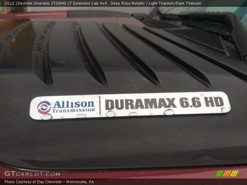 Deep Ruby Metallic / Light Titanium/Dark Titanium 2013 Chevrolet Silverado 2500HD LT Extended Cab 4x4