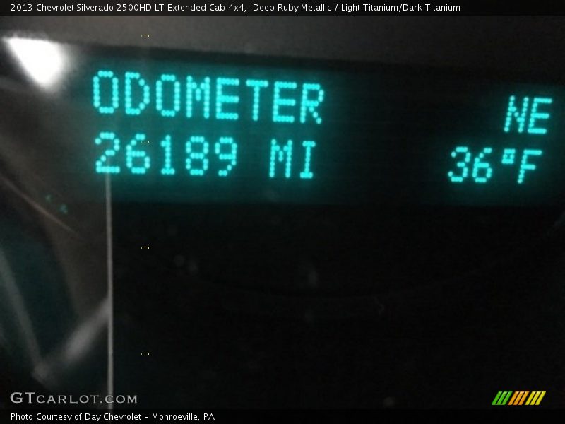Deep Ruby Metallic / Light Titanium/Dark Titanium 2013 Chevrolet Silverado 2500HD LT Extended Cab 4x4