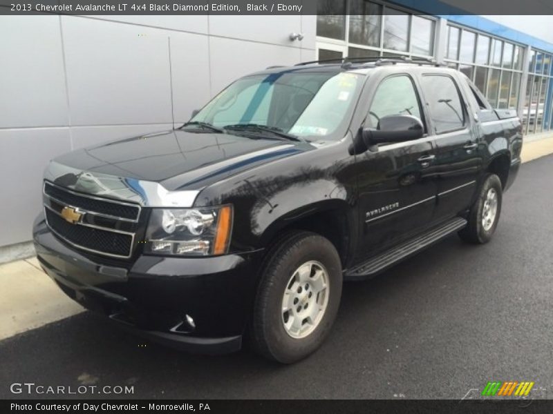 Black / Ebony 2013 Chevrolet Avalanche LT 4x4 Black Diamond Edition