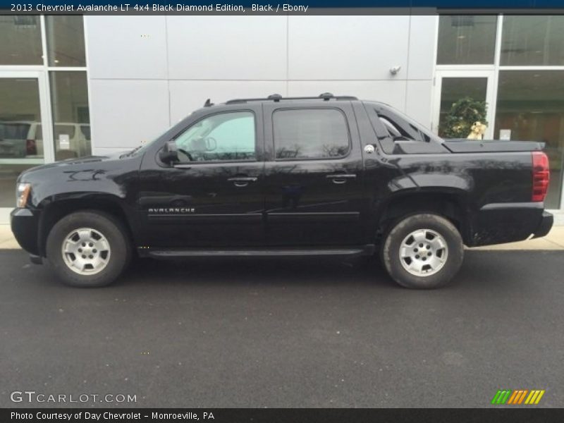 Black / Ebony 2013 Chevrolet Avalanche LT 4x4 Black Diamond Edition