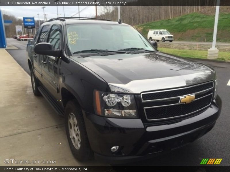 Black / Ebony 2013 Chevrolet Avalanche LT 4x4 Black Diamond Edition