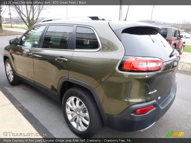 ECO Green Pearl / Black 2016 Jeep Cherokee Limited 4x4
